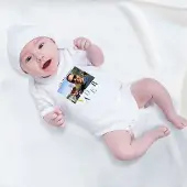 Yoursurprise Gepersonaliseerde romper - Mijn eerste Vaderdag - Wit - 62/68