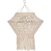 QAZQA Macrame lampenkap naturel 90 cm