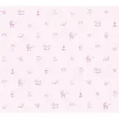 AS-Creation Vliesbehang 35854-1 Little Stars speelgoed roze