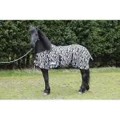 Waldhausen Vliegendeken Zebra - Anti insect - 175 cm Zwart Wit 125