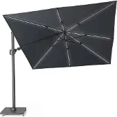 Platinum Challenger T² Glow zweefparasol | 300x300cm | antraciet