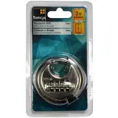 Sencys Schijfsleutelslot Met Combinatie - Roestvrij Staal Hoge Veiligheid - Diameter 70 Mm