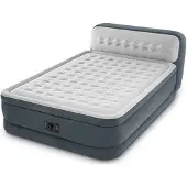Intex Luchtbed Queen Met Pomp En Hoofdbord 2-persoons 229 Cm