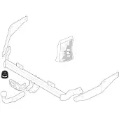 BRINK Vaste trekhaak 268600 Brink voor o.a. CITROEN, PEUGEOT