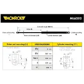 Monroe Gasdrukveer, kofferruimte ML6202 Monroe voor o.a. FORD