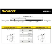 Monroe Gasdrukveer, kofferruimte ML5763 Monroe voor o.a. MAZDA