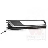VAN WEZEL Ventilatiegrille, bumper voor o.a. VOLKSWAGEN