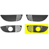 VAN WEZEL BUMPERGRILL ONDER LINKS met MISTLICHTGAT voor o.a. MITSUBISHI