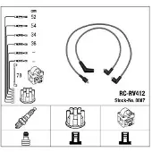 Ngk Bougiekabelset RC-RV412 NGK voor ROVER 200 Hatchback (XW) bouwjaar 1989.10-1995.12