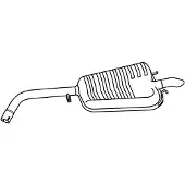 Walker Einddemper 22436 Walker voor o.a. FORD