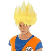 Vegaoo Gele Goku Saiyan Dragon Ball Z pruik voor volwassenen