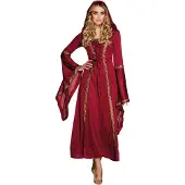 Muovijalelu Verkleedpak Lady Gwendolyn Dames Rood Maat 36/38