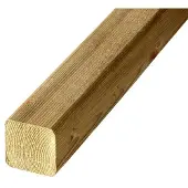 Overig Tuinpaal Vierkant Geïmpregneerd - Grenen - 68x68mm - Lengte 270cm
