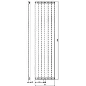 Boss & Wessing Handdoekradiator pargia 1806x456 mm pearl grey
