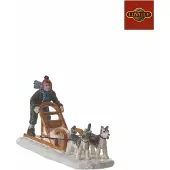 Luville Kerstfiguurtje Dog Sleigh