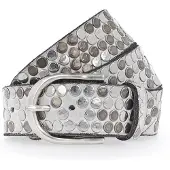 B.belt Riem taupe / zilver / offwhite
