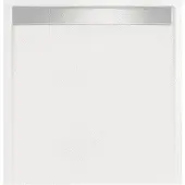 Xenz Douchebak Glans Wit Vierkant Zelfdragend Easy Tray 90x90x5cm Mat Wit