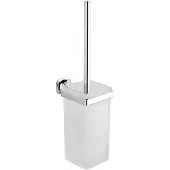 Metaform Aida Wandgemonteerde toiletborstel, matglas, chroom