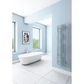 Eastbrook Mezzo Tondo design radiator 160x32cm Chroom 574 watt