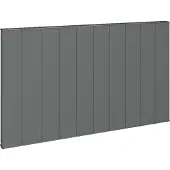 Eastbrook Vesima horizontale aluminium verwarming 60x60,3cm Antraciet 792 watt