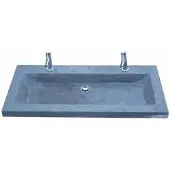 Lambini Designs Novara wastafel natuursteen 100cm met 2 kraangaten