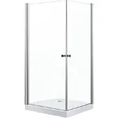 Novoterm Madrid douchecabine vierkant 90x90cm met douchebak