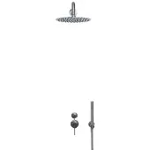 Sento Stainless Beldeaux 2000 RVS regendouche met mengkraan en handdouche