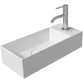 Salenzi Fontein spy 45x20 cm glans wit kraangat rechts