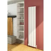 Eastbrook Peretti verticale aluminium radiator 180x47cm Mat wit 1580 watt