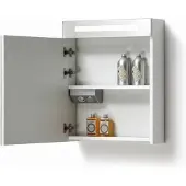 Lambini Designs TL spiegelkast Hoogglans wit 58cm links