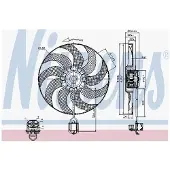 Nissens Koelventilator 85748 Nissens voor o.a. CHEVROLET, OPEL