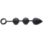 Tom of Finland Weighted Anal Ball Beads - Black