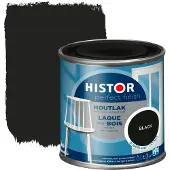 Histor Perfect Finish houtlak RAL 9005 zwart zijdeglans 250 ml