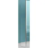 Xellanz Eco zijwand met hoekprofiel 300 x 2000 x 8 mm nano helder glas/chroom