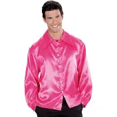 E-Carnavalskleding.nl Carnavalsblouse: Disco blouse Bert in roze
