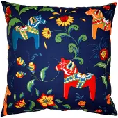 Arvidssons textil Leksand kussenhoes blauw