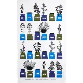 Almedahls Perssons kryddskåp theedoek blauw-groen