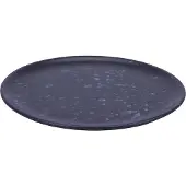 Aida Raw bord Ø20 cm. zwart met stippen