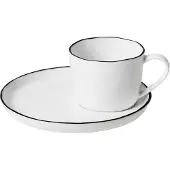 Broste Copenhagen Salt kop en schotel klein - 5 cm.