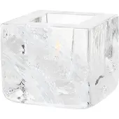 Kosta Boda Brick theelicht houder wit