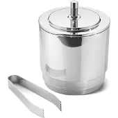 Georg Jensen Manhattan ijsemmer met tang roestvrij staal