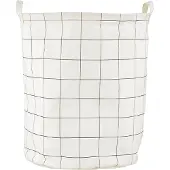 House Doctor - Squares Wasmand - H50 cm - Zwart/Wit