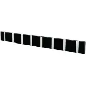 LoCa Knax Horizontal 8 - Haken en hangers Metaal Black - 10852