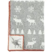 Klippan Yllefabrik Wilderness kindersprei grijs