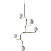 Pholc Hanglampe , Goud / Messing, Woonkamer, Metaal