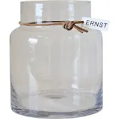 ERNST Glazen Vaas 18 x 12,5 Cm Doorzichtig - Vazen Leer Clear - 364420