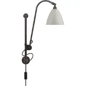 Gubi Wandlampe , Zwart, Woonkamer, Metaal