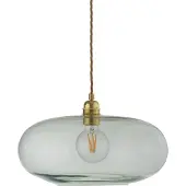 Ebb & Flow Glazen hanglamp Horizon, dimbaar, groen, Woon-/ Eetkamer, Glas, Scandinavisch, hanglamp