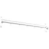 Essem Design Nostalgi Wandhaak 100 Cm Wit - Haken en hangers Eiken White - 042K