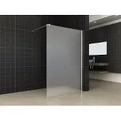 Wiesbaden Inloopdouche geheel mat glas 120x200 cm 10 mm nano coating